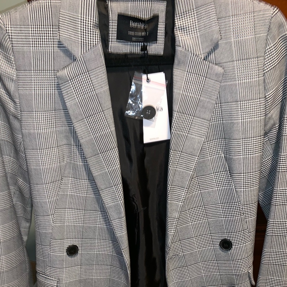 Plaid Blazer Dress